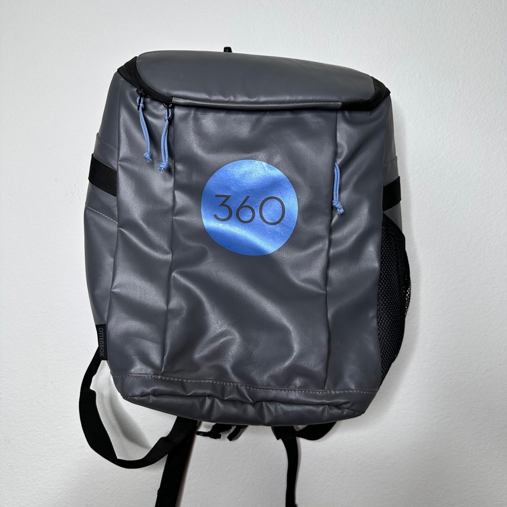OtterBox Trooper Soft Cooler Backpack Gray Insulated‎ Waterproof Hiking Bag 360